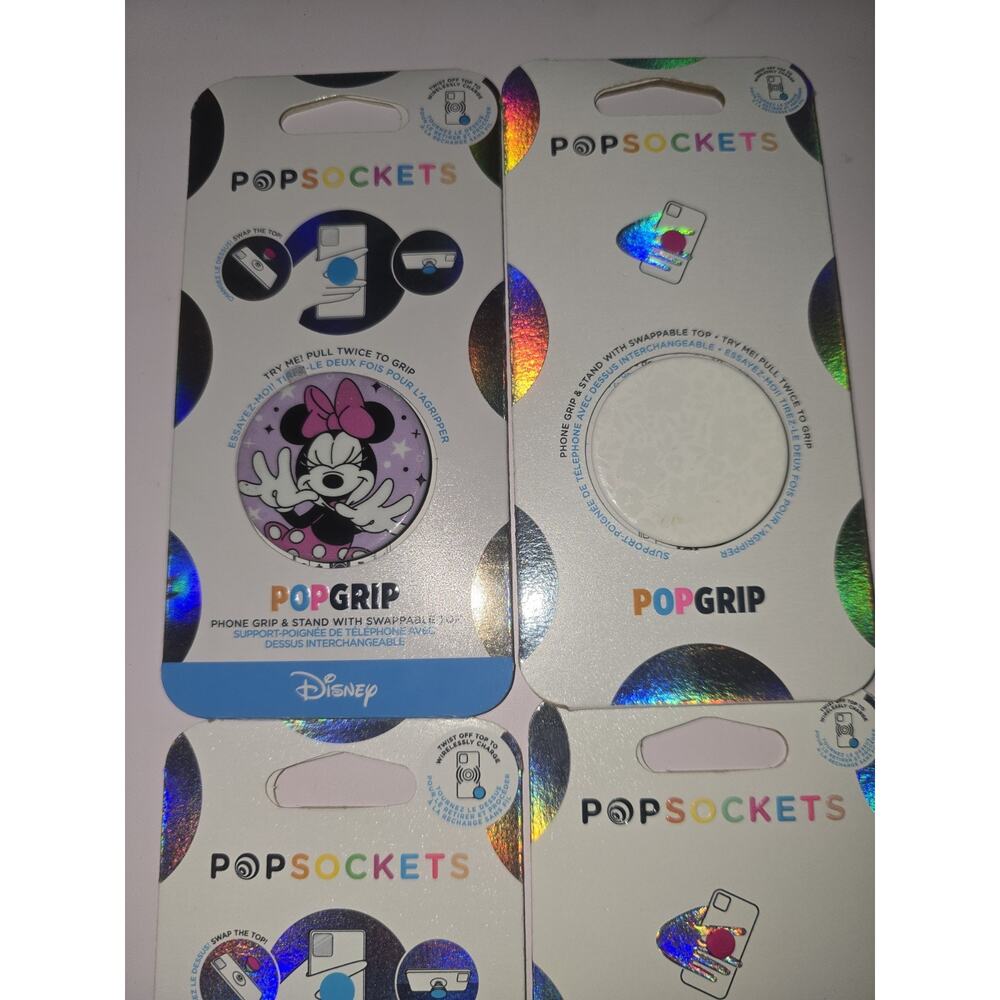 Lot of 4 PopSockets Phone Grip & Stand Bundle – Mixed Designs - Picture 3 of 3